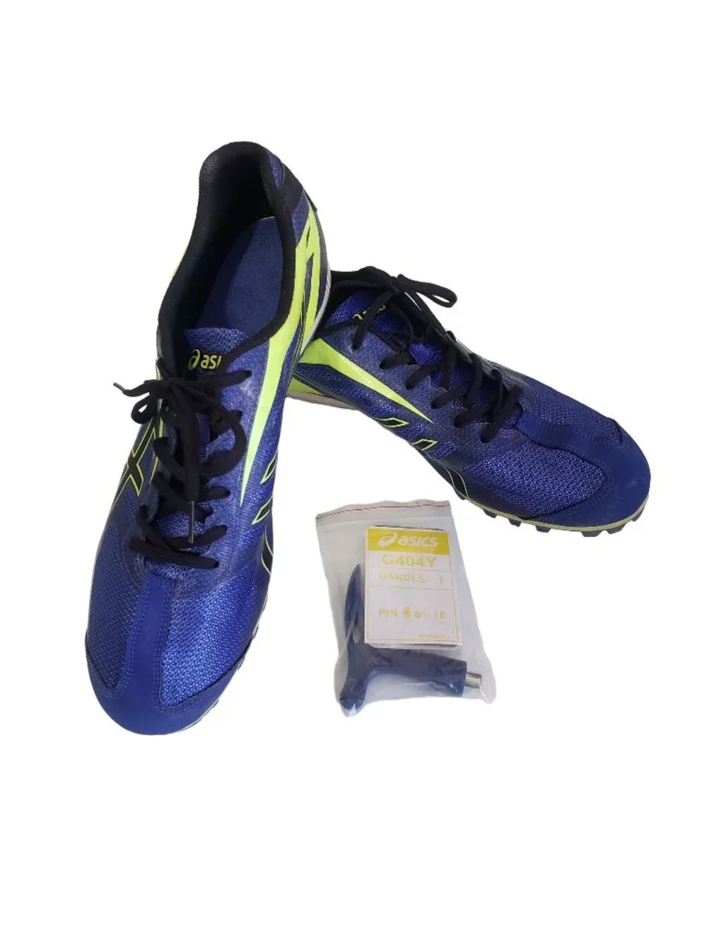 ASICS Hyper LD Mens Track Field Shoes Cleats Tool Blue G404Y Running Size 12